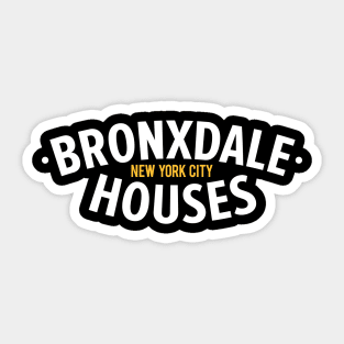 New York Bronx - New York Bronx Schriftzug - Bronx Logo - Bronxdale Houses Sticker